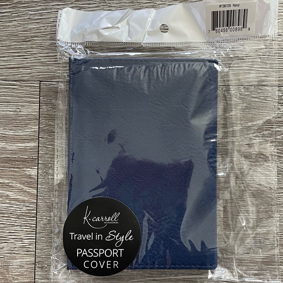 NWT K•Carroll “Blue” Passport Cover as an added protection for your passport - Picture 3 of 8